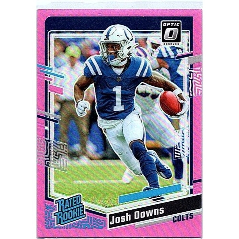 2023 Donruss Optic Josh Downs Pink Prizm Rated Rookie #248 Colts